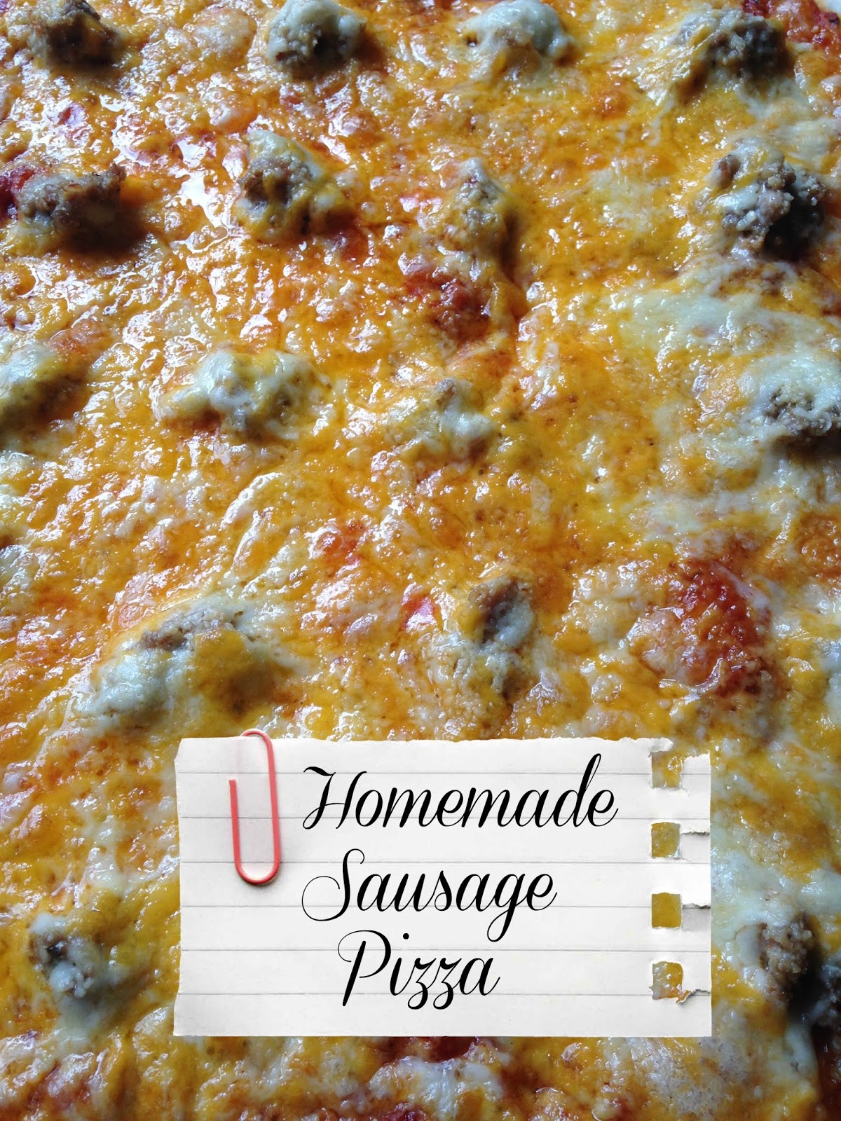 Homemade Sausage Pizza {Super Saturday Snack} Turnips 2 Tangerines